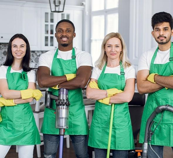 Team of cleaning professionals